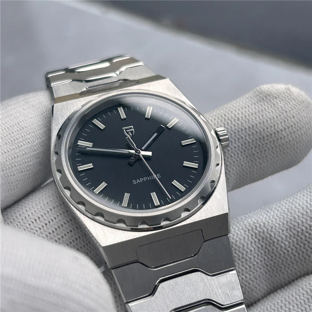 PAGANI DESIGN Men's Quartz Watches Ultra-Thin 7mm Series 222 Sapphire Stainless Steel Waterproof Watches for Man PDYS020