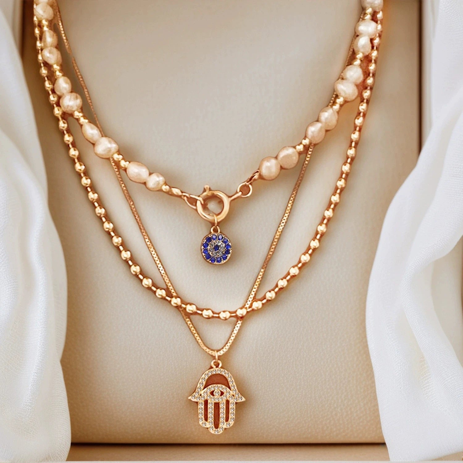 Classic Pendant Necklace Set Geometric Gold Color Titanium Stainless Steel Jewelry Classic Necklace Pendant Choker Fashion