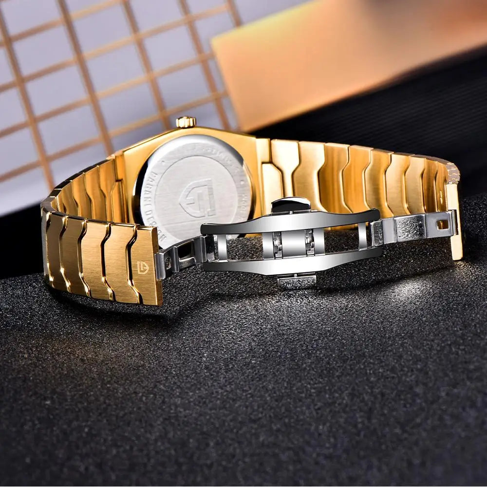 PAGANI DESIGN Men's Quartz Watches Ultra-Thin 7mm Series 222 Sapphire Stainless Steel Waterproof Watches for Man PDYS020