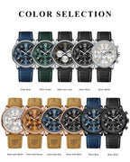 POEDAGAR Luxury Military Sports Watch for Man Waterproof Luminous Chronograph Date Men's Watches Quartz Nylon Leather Men Clock