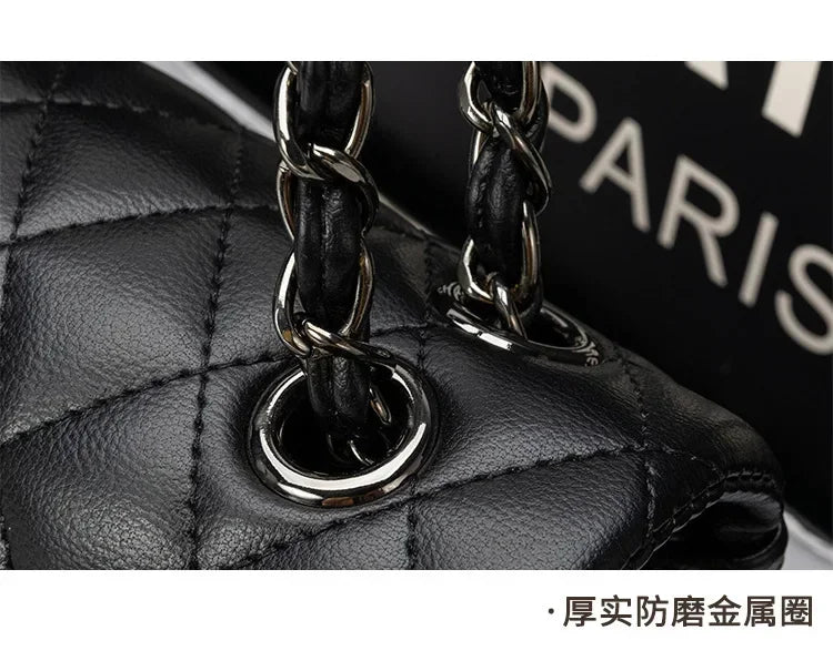 Paris Fashion Casual Travel Crossbody Bag Elegant Design Women's Chain Strap Shoulder Bag High Quality Women's Handbag