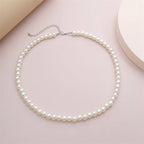 Classic Elegant White Pearl Chokers Necklace For Women Men Wedding Banquet Necklaces Vintage Beads Handmade Jewelry Party Gift