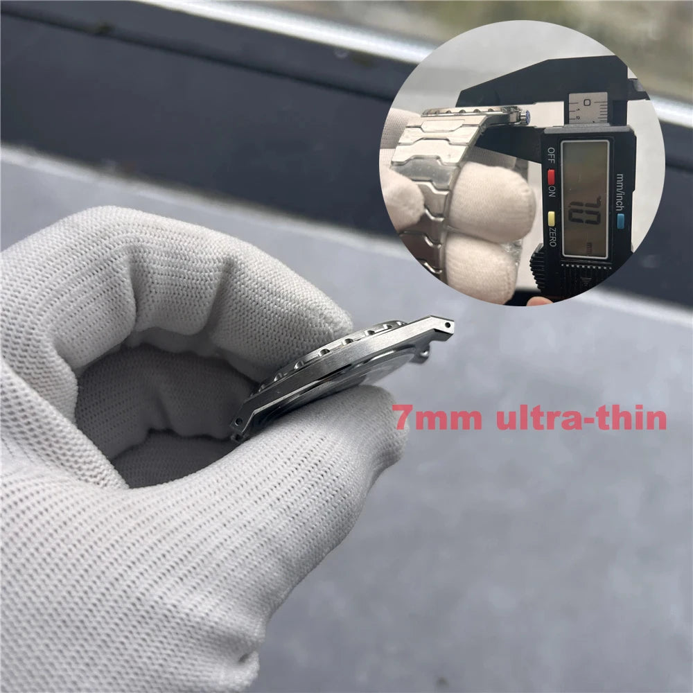 PAGANI DESIGN Men's Quartz Watches Ultra-Thin 7mm Series 222 Sapphire Stainless Steel Waterproof Watches for Man PDYS020