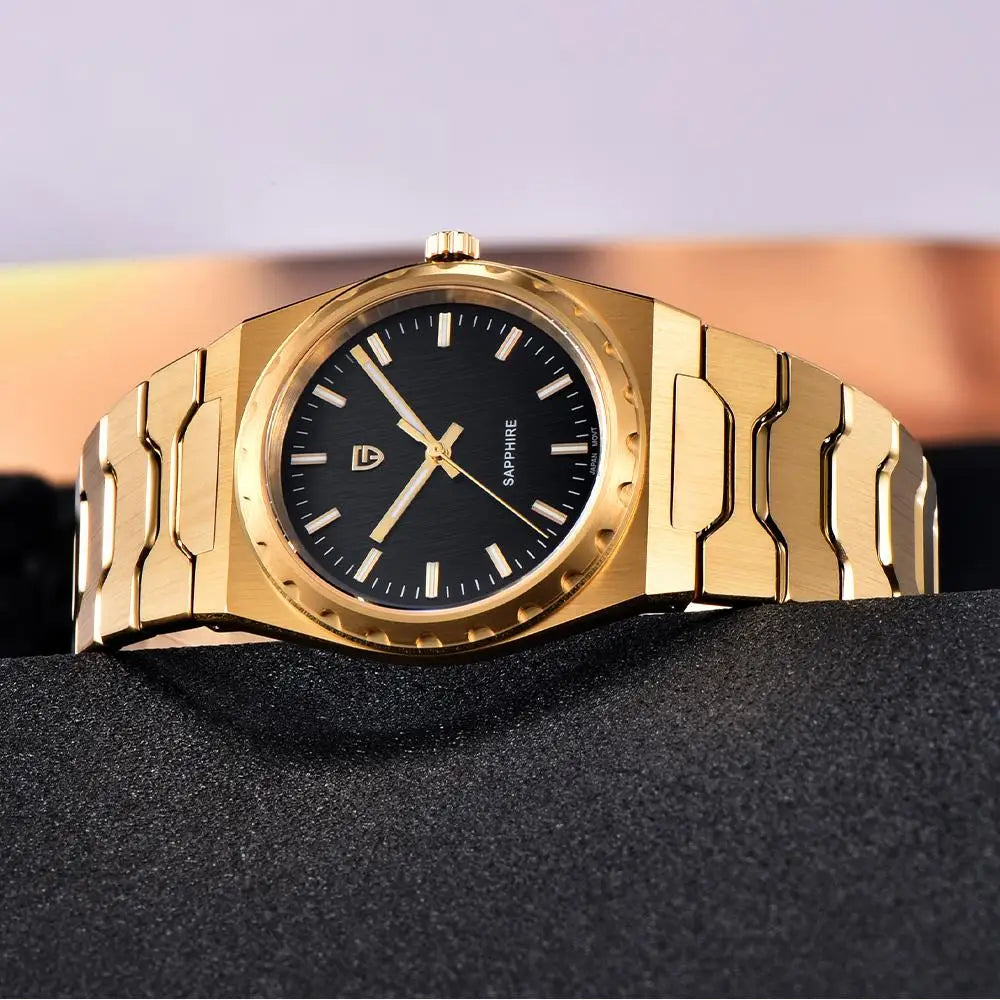PAGANI DESIGN Men's Quartz Watches Ultra-Thin 7mm Series 222 Sapphire Stainless Steel Waterproof Watches for Man PDYS020