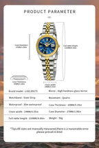 LIGE Fashion Woman Watch Stainless Steel Waterproof Auto Date Elegant Ladies Wristwatch Luxury Original Quartz Watch for Women