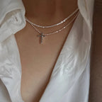 Silver Color Sparkling Necklace For Women Trendy Clavicle Chain Choker Girls Korean Wedding Party Jewelry Accessories