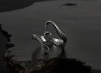 Octopus Feeler Rings Stainless Steel Adjustable Rings for Womens Mens Personality Ring Punk Vintage Rock Party Couple Jewelry