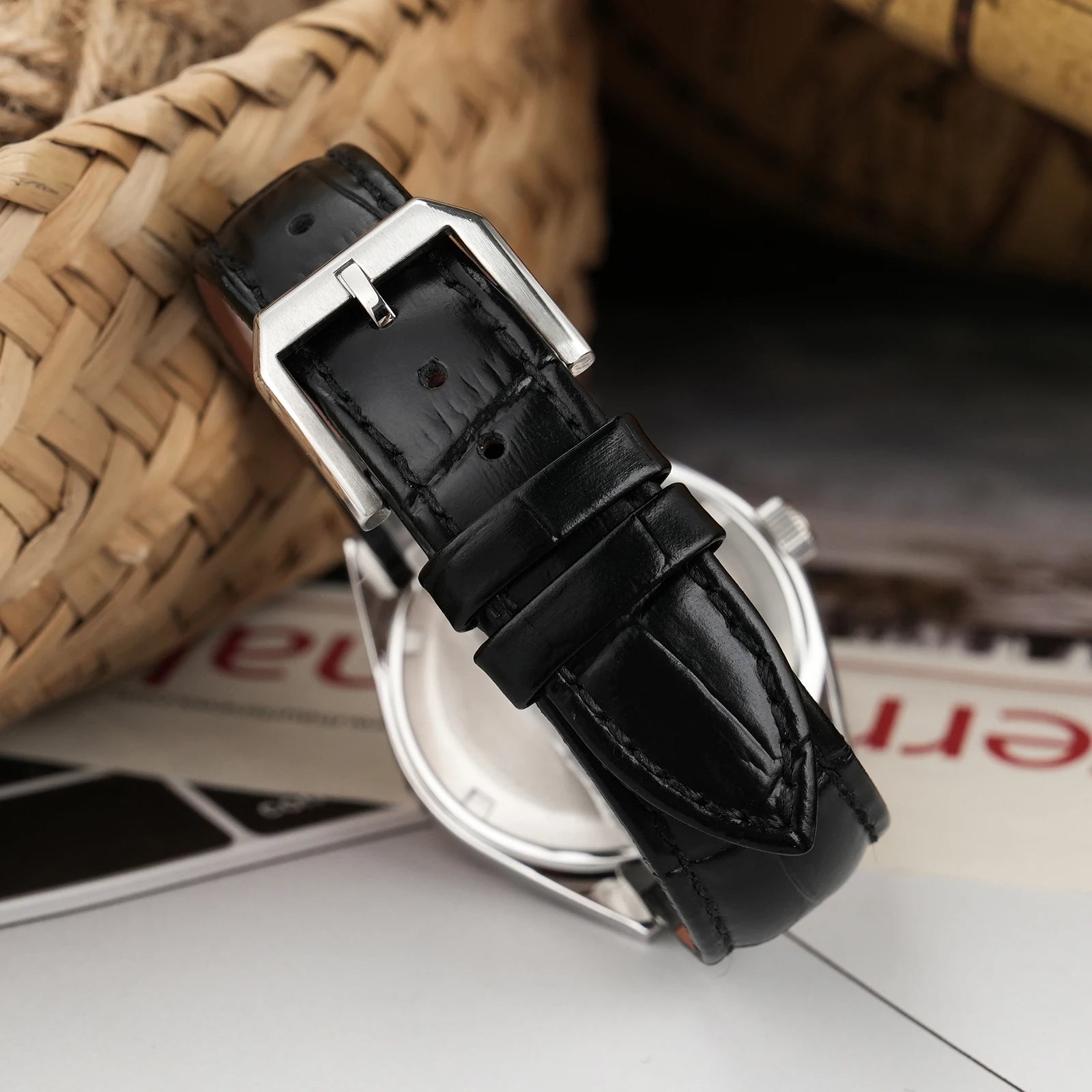 Chameri GS04 Quartz Watch VH31 Sweep Second Movement Couple Watches Sapphire Crystal Waterproof 100m Stainless Steel Wristwatch