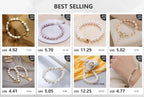 YWYC 8-9mm Baroque Natural Freshwater Pearl Bracelets Geometric Pattern Buckle Women's Hand Bracelet Jewelry Gift Wholesale