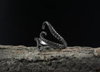 Octopus Feeler Rings Stainless Steel Adjustable Rings for Womens Mens Personality Ring Punk Vintage Rock Party Couple Jewelry