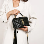 Classic Elegant Leather Crossbody Bag for Women Luxury Brand Famous Designer Handbag Popular Shoulder Bag Ladies Tote Modern