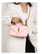 Classic Elegant Leather Crossbody Bag for Women Luxury Brand Famous Designer Handbag Popular Shoulder Bag Ladies Tote Modern