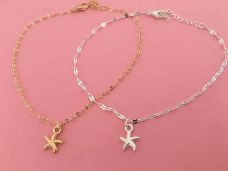 Boho Starfish Women Anklet Foot Chain Jewelry Ankle Bracelet Femme Cheville Bijoux Pulseras Tobilleras Mujer Enkelbandje