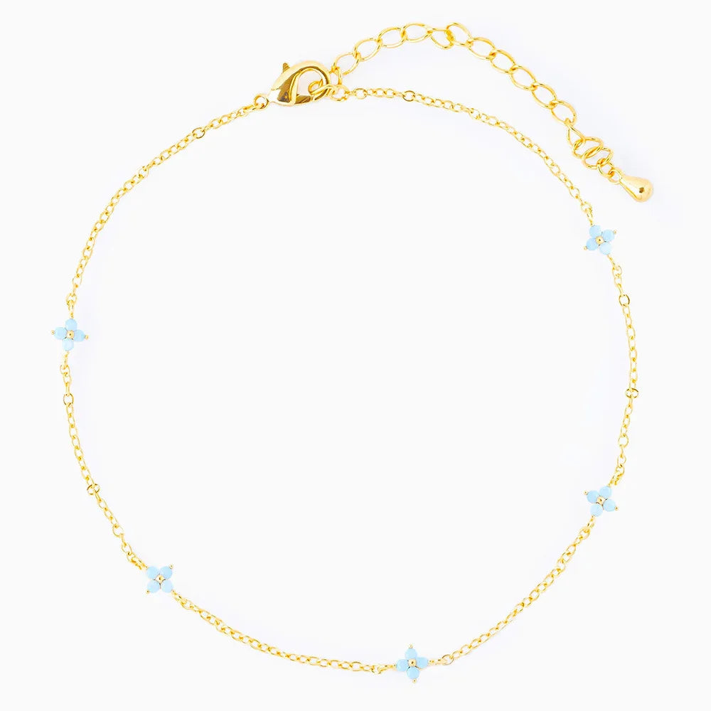 2025 New Crystal Flower Stainless Steel Bracelet Women Fashion Personality Korean Bracelet Jewelry Accessories Anniversary Gift
