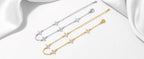 18k Gold Plated Cz Four-leaf Flower Bracelet for Women Girl Dainty Adjustable Link Chain Bracelets Charm Luxury Trend Jewelry
