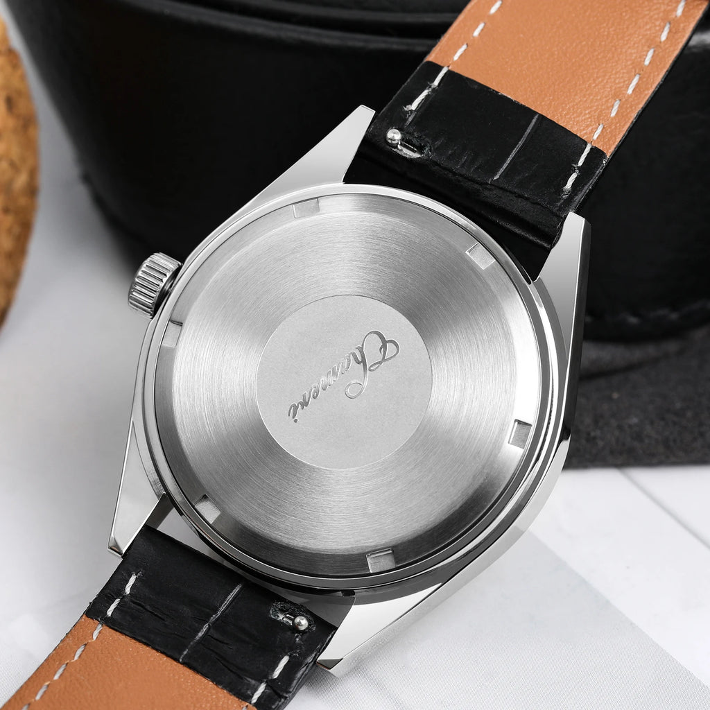 Chameri GS04 Quartz Watch VH31 Sweep Second Movement Couple Watches Sapphire Crystal Waterproof 100m Stainless Steel Wristwatch
