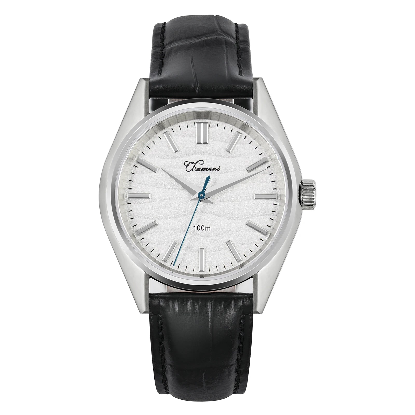 Chameri GS04 Quartz Watch VH31 Sweep Second Movement Couple Watches Sapphire Crystal Waterproof 100m Stainless Steel Wristwatch