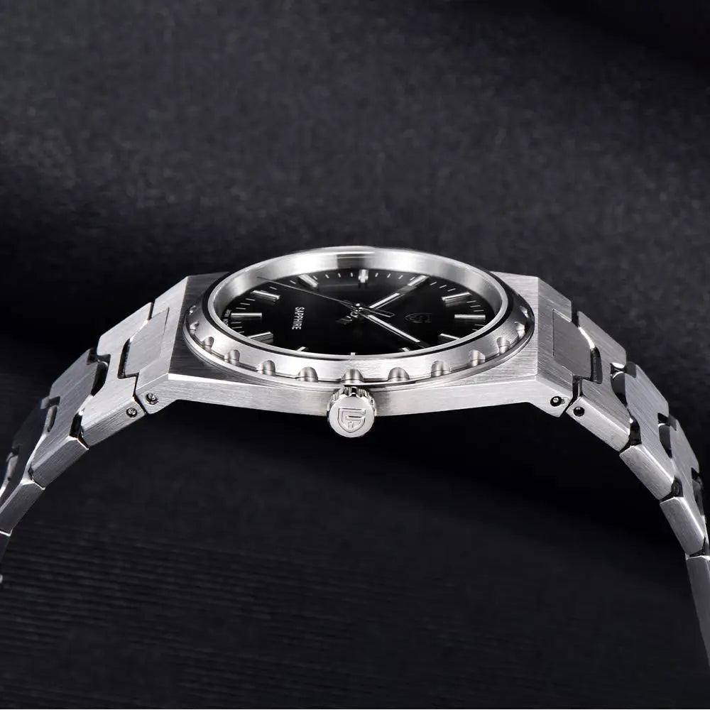 PAGANI DESIGN Men's Quartz Watches Ultra-Thin 7mm Series 222 Sapphire Stainless Steel Waterproof Watches for Man PDYS020