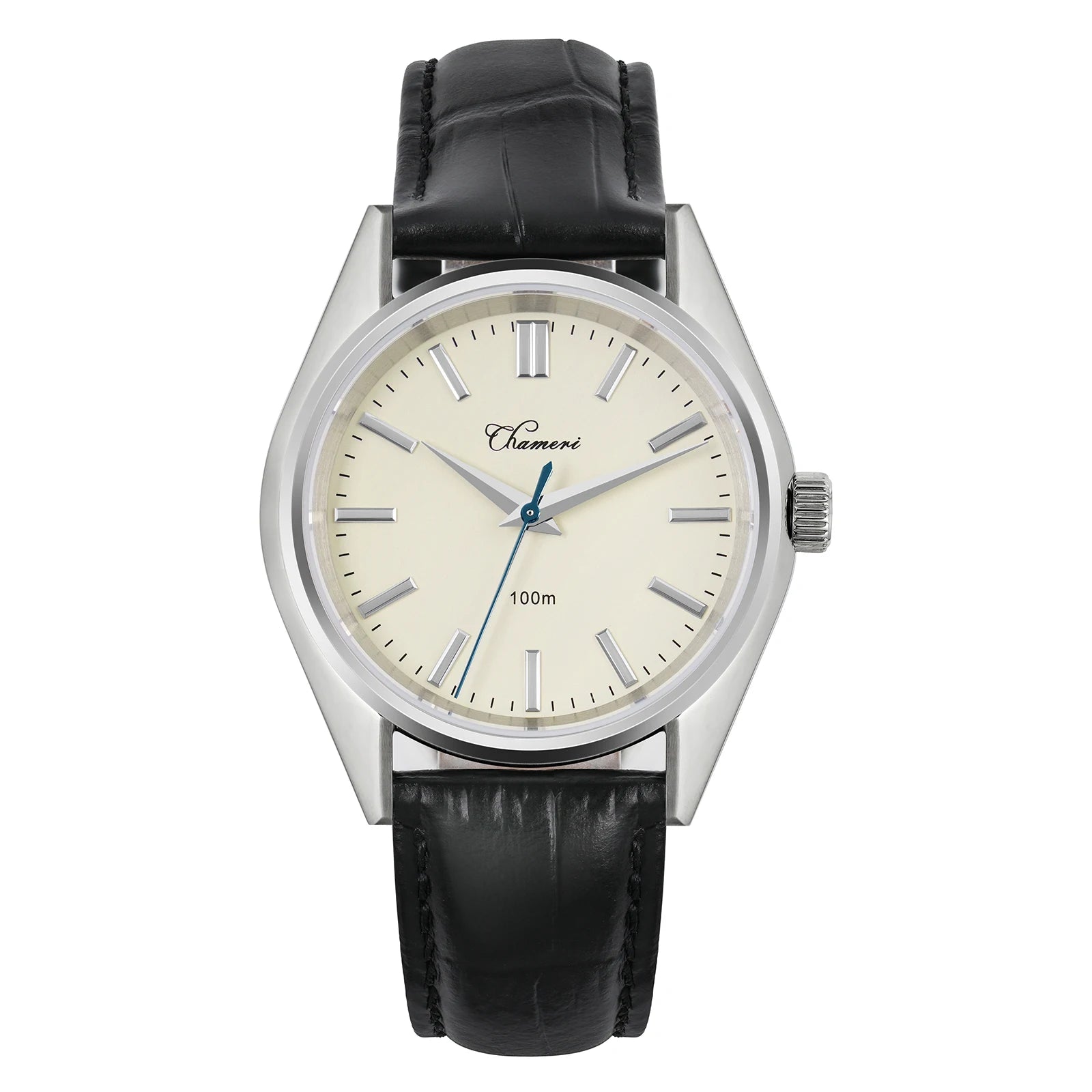 Chameri GS04 Quartz Watch VH31 Sweep Second Movement Couple Watches Sapphire Crystal Waterproof 100m Stainless Steel Wristwatch