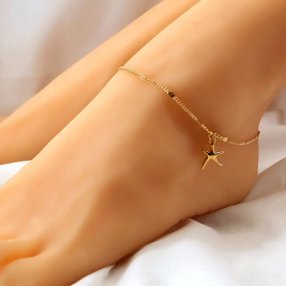 Boho Starfish Women Anklet Foot Chain Jewelry Ankle Bracelet Femme Cheville Bijoux Pulseras Tobilleras Mujer Enkelbandje