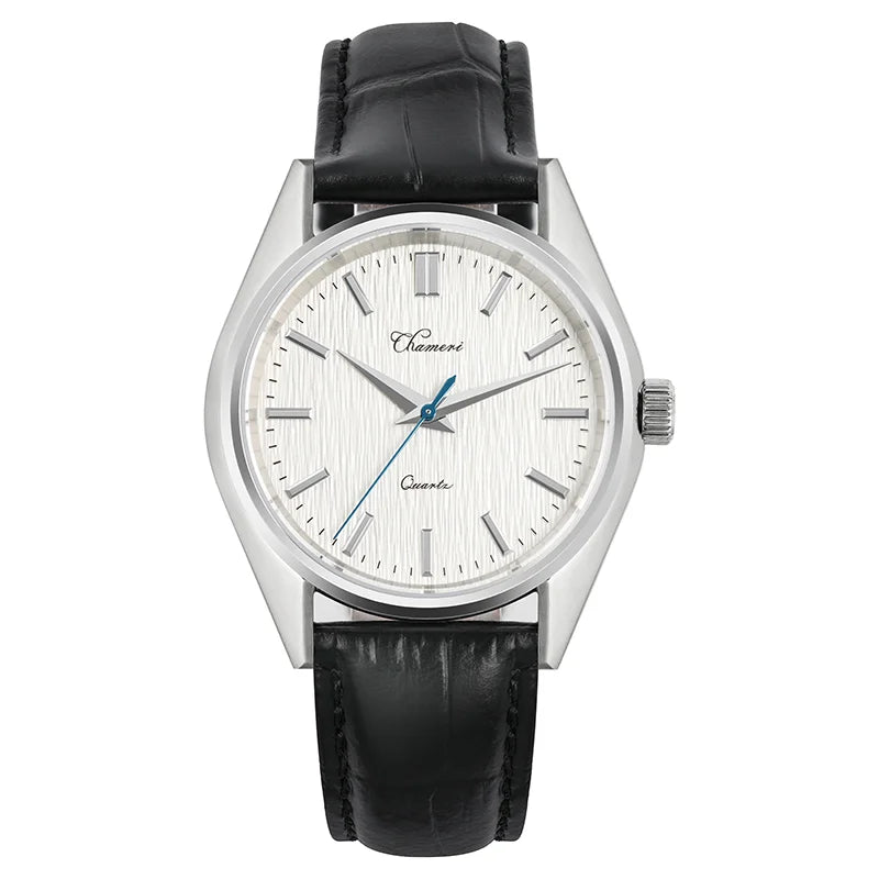 Chameri GS04 Quartz Watch VH31 Sweep Second Movement Couple Watches Sapphire Crystal Waterproof 100m Stainless Steel Wristwatch