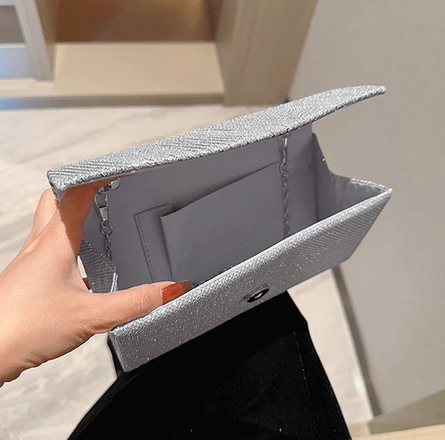 Luxury Glitter Party Bag for Wedding and Dinner Women's Clutch with Handle Y1055