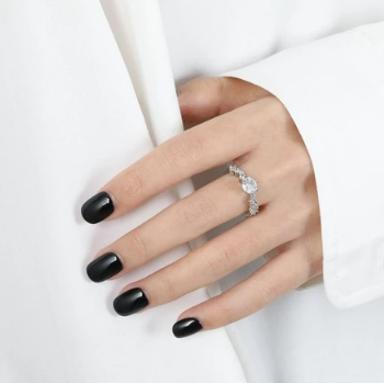 Joias - Elegant Zircon Ring Luxury Jewelry Women's Summer PartyLuxuosas